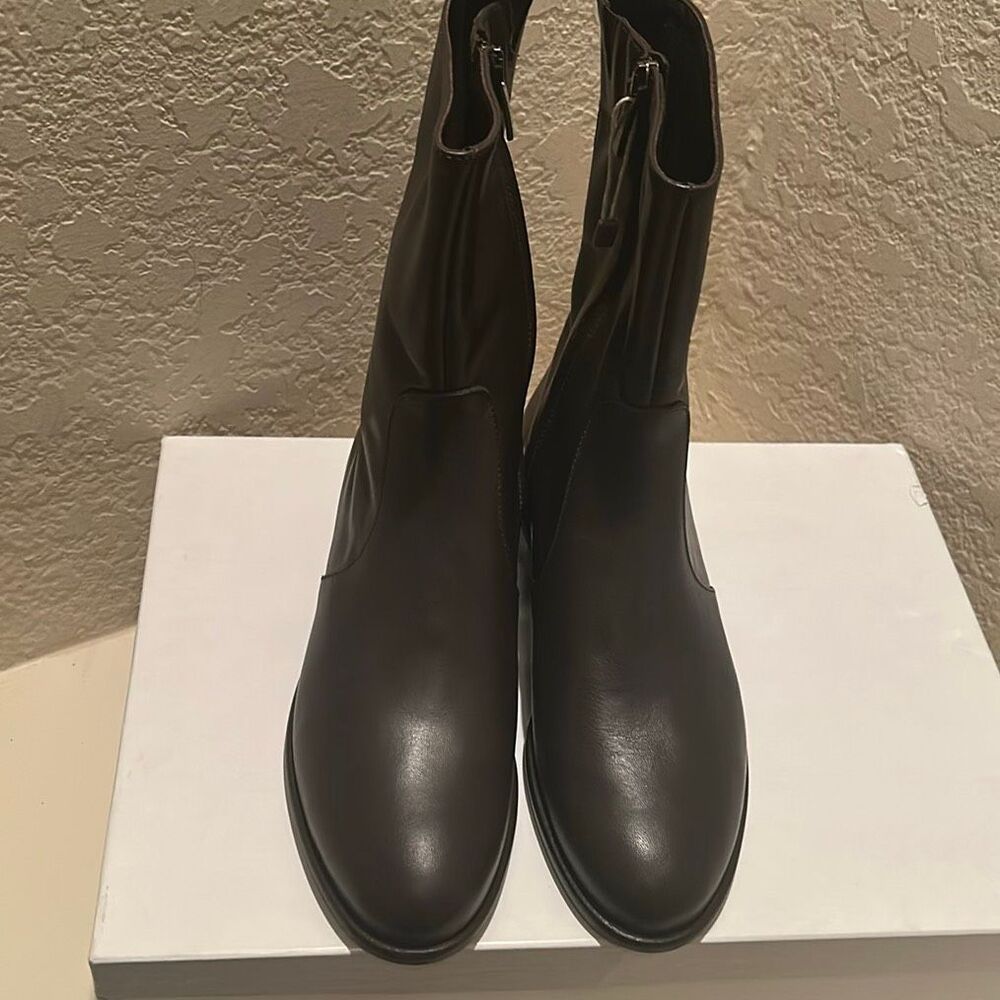 Leonardo Principi Ankle Boots Brown Leather Italian Luxury Minimalist Contempora